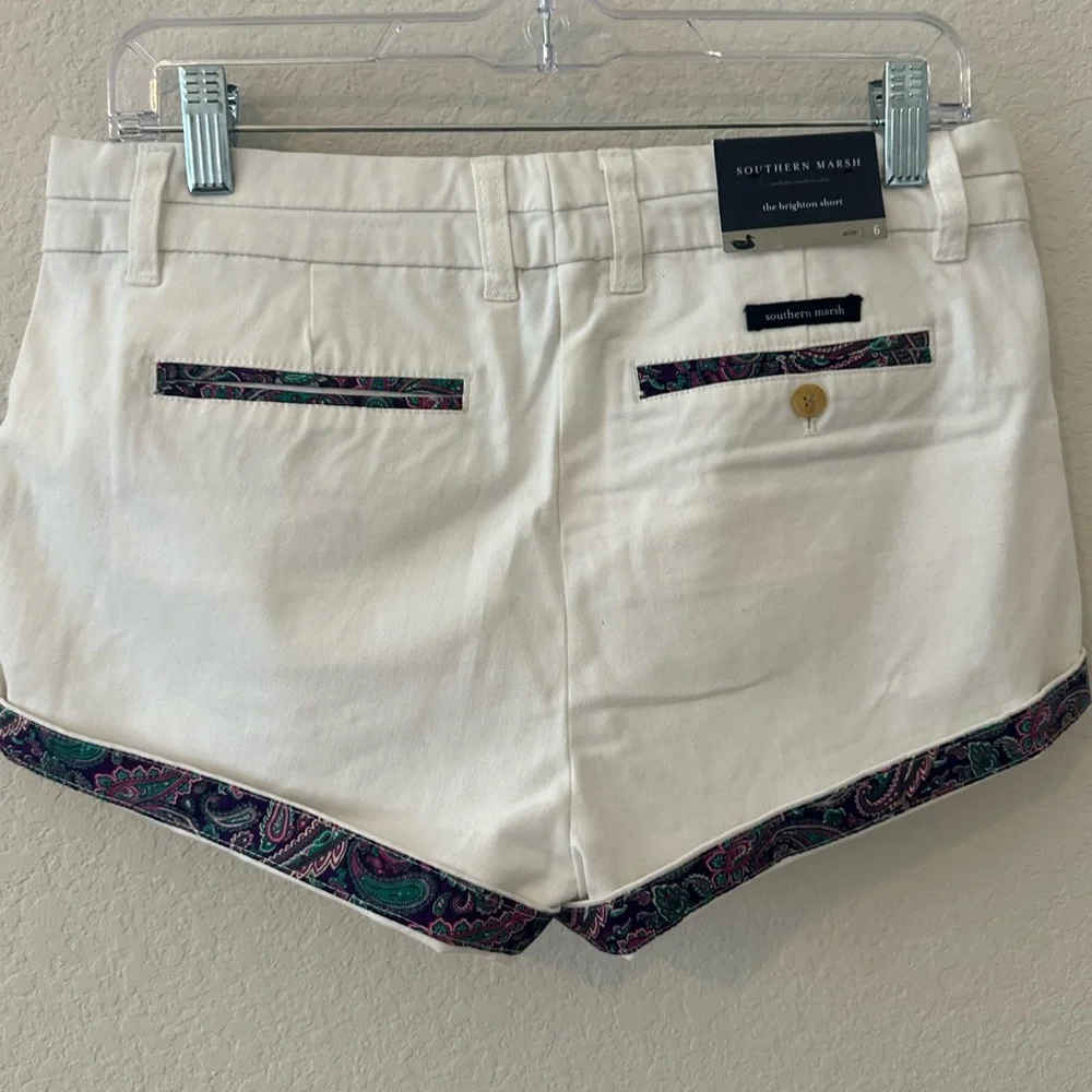 NWT Southern Marsh Brighton White 6 Women’s shorts - Picture 5 of 11